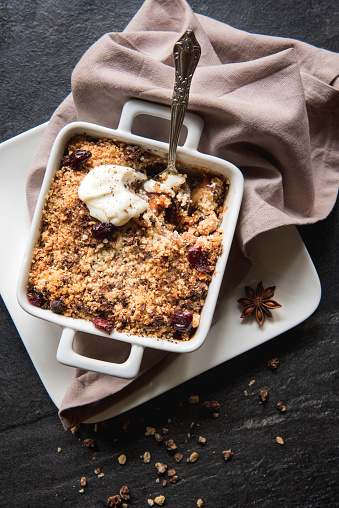 Apple Crumble Pudding