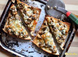 Mushroom cheese toast